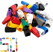 Rj45 Jacket, Rj45 Adapter Protective Sleeve - Sturdy Protection Rj45 Crystal Heads Jacket, Sturdy Ethernet Network Cable Plug Cover for Workplace