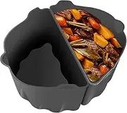Crock Pot Liners, Silicone Slow Cooker for 6 7 8 Qt Crock-Pots, Dishwasher Safe Crock Pot Dividers Inserts Reusable Cooking Bag with Handles