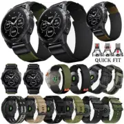 Quick Fit Nylon Strap For Garmin Fenix 8 E 7 7X 6 6X Pro 3 5 5X Epix Watch Band
