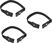 [CATIEBYE] 3pcs Boys Girls Elastic Belts No Buckle Stretchable Waist Belts for Boys and Girls for Uniforms