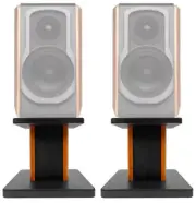 (2) 8” Wood Bookshelf Speaker Stands For Edifier S1000DB Bookshelf Speakers