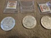 Garbage Pail Kids STERLING SILVER Plated Challenge Coin SET OF 3