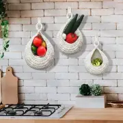 Wall Hanging Baskets Kitchen Teardrop Hanging Baskets Handwoven Plant Basket