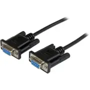 Startech.com 2m Black Db9 Rs232 Serial Null Modem Cable F/f - Serial For Modem -