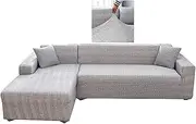 Sofa Covers, Stretch Couch Slipcover, Fitted Loveseat Cover, Armchair L-Shaped Sectional 1 2 3 4 Seat, Furniture Protector