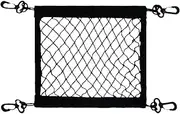 Motorcycles Cargo Net - Double Layer Mesh Storage Bags, High Elastic Net | Adjustable Polyester Net with 4 Hooks, 360° Rotatable Design, Easy Install Front Basket Bag for Motorcycle Accessories