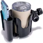 Wheelchair Cup Holder,2 in 1 Universal Stroller Cup Holder Attachment,Bike Cup H