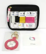Planet Earth Pink Key fob Needlepoint Kit with Kitty Cat Insert, threads, bag