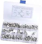 Generic 50 Pack M6 Cage Nut Set Screws + Washers + Cage Nuts for