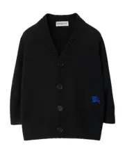 V-neck wool cardigan 24M,12M Black