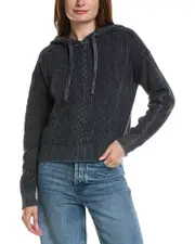 ATM Anthony Thomas Melillo Cable Knit Hoodie
