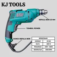 在飛比找蝦皮購物優惠-Mesin 電鑽機電鑽 10mm KJ TOOLS 電鑽 8