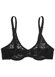 Wacoal Halo Lace Underwired bra - Black - 34D 34D