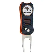 Team Golf NFL Denver Broncos Switchblade Divot Tool with Ball Marker