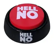 Talkie Toys Products Hell No Button - Talking Hell No Sound Button Features H...