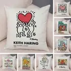 Nordic Style Throw Pillow Case Abstract Keith Artwork Cushion Cover Geometric