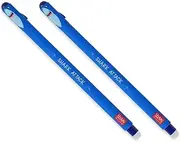 LEGAMI Erasable Gel Pen - Shark, Thermosensitive Ink, 0.7 mm Tip Diameter, 15 cm Length, Blue ink (Pack of 2)