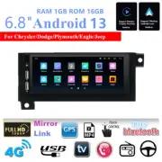 6.8" Android 13 Car Stereo Radio GPS Navi 1+16G For Chrysler Dodge Plymouth Jeep