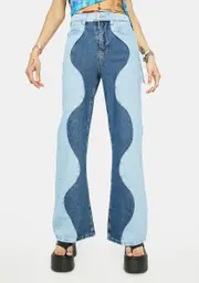[The Ragged Priest] Underworld Wide Leg Jeans