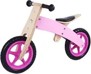 Children's Scooter, Baby Scooter Kids Bicycle Children's Balance Car Slide Car No Pedal 2~6 Years Old is The Best Children Wooden Crafts,Pink