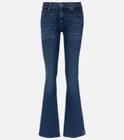 [7 For All Mankind] 7 For All Mankind Mid-rise bootcut jeans UK 16 blue