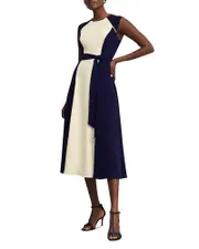 Hobbs London Andrea Color Blocked Dress