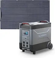 ALLPOWERS Portable Power Station R4000 with Flexible Solar Panel SF200 Included, 3600Wh 4000W LiFePO4 UPS Voice Control Solar Generator with 200W Panel For Home Backup RV Travel Outdoor Camping