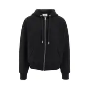[AMI] AMI Topstitched 'Ami de Coeur' full-zip hoodie Man XXL XXL Black