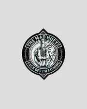 [The Mad Hueys] The Mad Hueys Fk Off Fish On Sticker in Black One Size Black