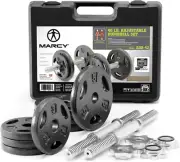 40 Lbs Adjustable Dumbbell Set with Collars for Home Gym Bodybuilding, Weight Tr