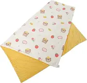 UPKOCH Lightweight Blanket for Newborn Soft and Breathable Receiving Blanket Adorable Cartoon Design for Travel and Home Decor