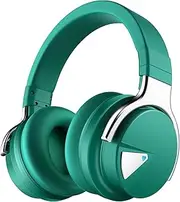 Silensys E7 Active Noise Cancelling Headphones Bluetooth Wireless Over Ear, Comfortable Protein Earpads, 30 Hours Playtime for Travel/Work, Green