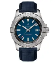 BREITLING AVENGER A17328101C1X1 Automatic 42mm Watch Blue B17 Swiss Leather