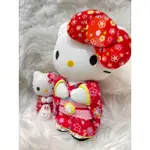 日本進口HELLO KITTY和服布做成的和風娃娃