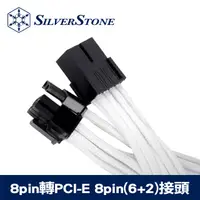 在飛比找PChome24h購物優惠-銀欣 8pin轉PCI-E 8pin(6+2)接頭編織網線材