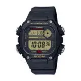 CASIO 卡西歐 CASIO 電子錶 運動風格 防水200米 礦物玻璃 LED燈光 橡膠錶帶(DW-291H-9A)