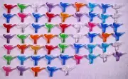 Vintage☆ TURTLE DOVE ☆ Bulb Light Pegs ☆ 9 colors ☆ Ceramic Christmas Tree 59pcs