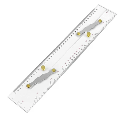 Marine Parallel Ruler Clear Scales, Mapping Points to Pull Parallel Ruler5261