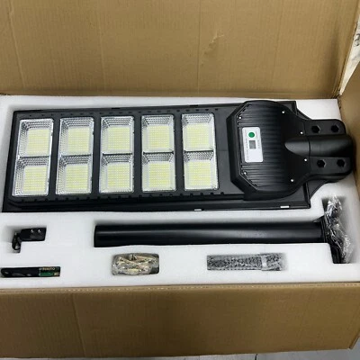 Solar Street Lights Outdoor Waterproof - 400W Dusk to Dawn Solar Parking Lot ...