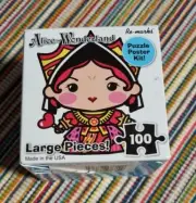 Re-marks Alice in Wonderland 100 Large Piece Puzzle Cube Queen of Hearts new USA