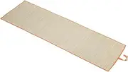 Idena 50129 Beach Mat Made of Raffia with Fabric Edging in Orange, Bath Mat Approx. 60 x 180 cm Large Roll Up as Underlay for Beach, Outdoor Pool, Garden and Holiday