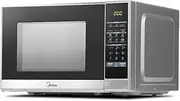 Midea Stainless Steel 25L 900W Countertop Microwave Oven, 10 Power Levels, 6 Auto Cook Menus, 14.8kg Max Weight, Digital Touch Control