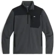 Outdoor Research Men's Trail Mix - Fleece - Quarter Zip Pullover - Storm