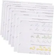 ABOOFAN 12 Sheets DIY Cake Decorating Piping Drawings Paper Practice Tool for Beginners Professionals Safe Paper Material for Cakes Cookies Pastries Kit