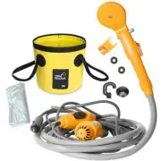Portable Camping Shower Hiking Travel 12V Cigarette Lighter Outdoor Bath Shower