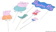 Dr. Oetker Peppa Pig Paper Cake Toppers - Practical Set of 12 - Decoration for Kids Birthday Parties and Special Occasions - Perfect for Baking with Kids and Peppa Pig Fans