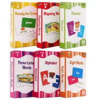 在飛比找蝦皮購物優惠-英文原版 Flash Cards Flash Kids 6盒