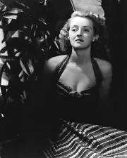 Bette Davis looks sensuous in low cut dress classic glamour pose 24x36 poster
