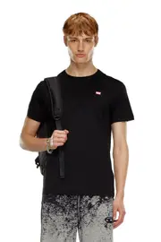[Diesel] Diesel - T-shirt in mercerised cotton - T-Shirts - Man - Black L Black