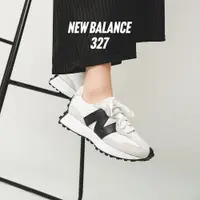 在飛比找ETMall東森購物網優惠-New Balance 休閒鞋 327 男鞋 女鞋 米灰 白